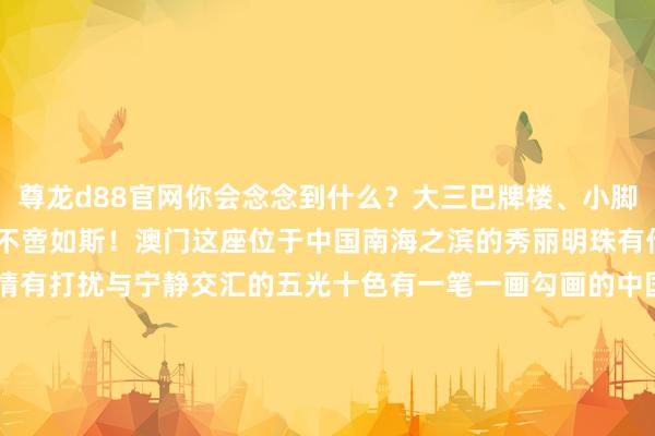尊龙d88官网你会念念到什么？大三巴牌楼、小脚花、澳门塔……但澳门可不啻如斯！澳门这座位于中国南海之滨的秀丽明珠有传统与当代塑造的万千风情有打扰与宁静交汇的五光十色有一笔一画勾画的中国心！本年是澳门归来故国25周年你念念去望望吗？飞速戳视频60秒速看这些地标景点感受澳门多元文化交融的私有魔力    -尊龙d88官网(中国)登录入口