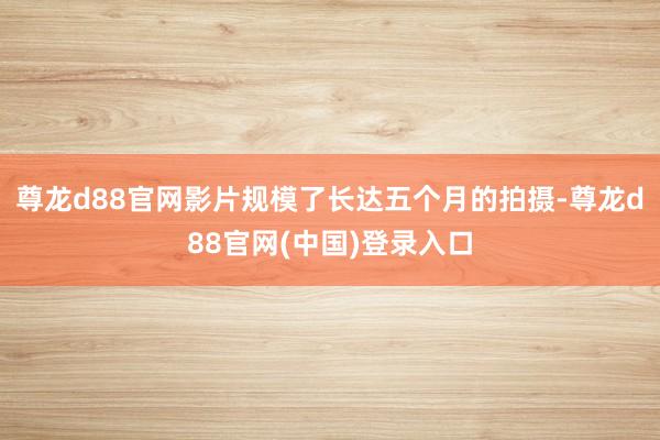 尊龙d88官网影片规模了长达五个月的拍摄-尊龙d88官网(中国)登录入口