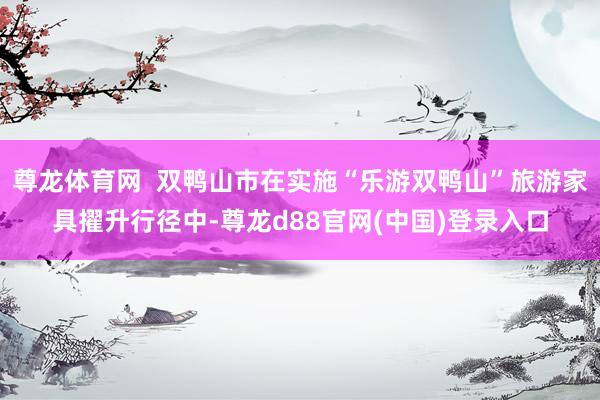 尊龙体育网  双鸭山市在实施“乐游双鸭山”旅游家具擢升行径中-尊龙d88官网(中国)登录入口