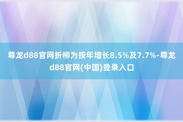尊龙d88官网折柳为按年增长8.5%及7.7%-尊龙d88官网(中国)登录入口