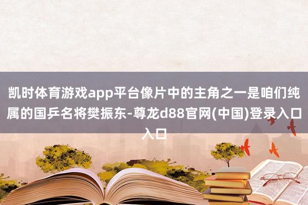 凯时体育游戏app平台像片中的主角之一是咱们纯属的国乒名将樊振东-尊龙d88官网(中国)登录入口