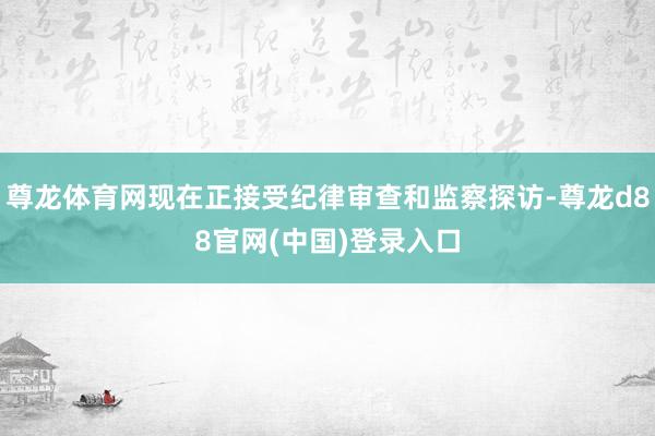 尊龙体育网现在正接受纪律审查和监察探访-尊龙d88官网(中国)登录入口