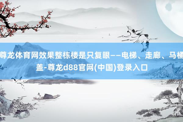 尊龙体育网效果整栋楼是只复眼——电梯、走廊、马桶盖-尊龙d88官网(中国)登录入口