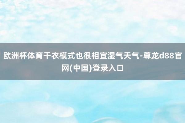 欧洲杯体育干衣模式也很相宜湿气天气-尊龙d88官网(中国)登录入口