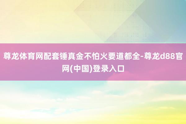 尊龙体育网配套锤真金不怕火要道都全-尊龙d88官网(中国)登录入口