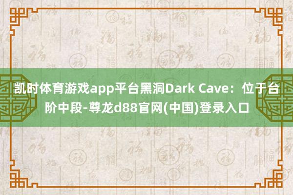 凯时体育游戏app平台黑洞Dark Cave:位于台阶中段-尊龙d88官网(中国)登录入口