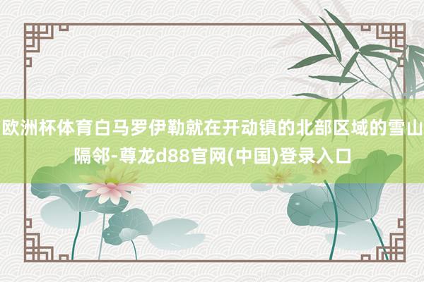 欧洲杯体育白马罗伊勒就在开动镇的北部区域的雪山隔邻-尊龙d88官网(中国)登录入口