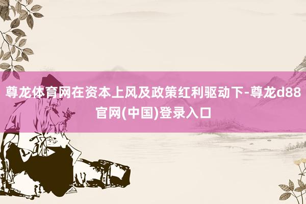 尊龙体育网在资本上风及政策红利驱动下-尊龙d88官网(中国)登录入口